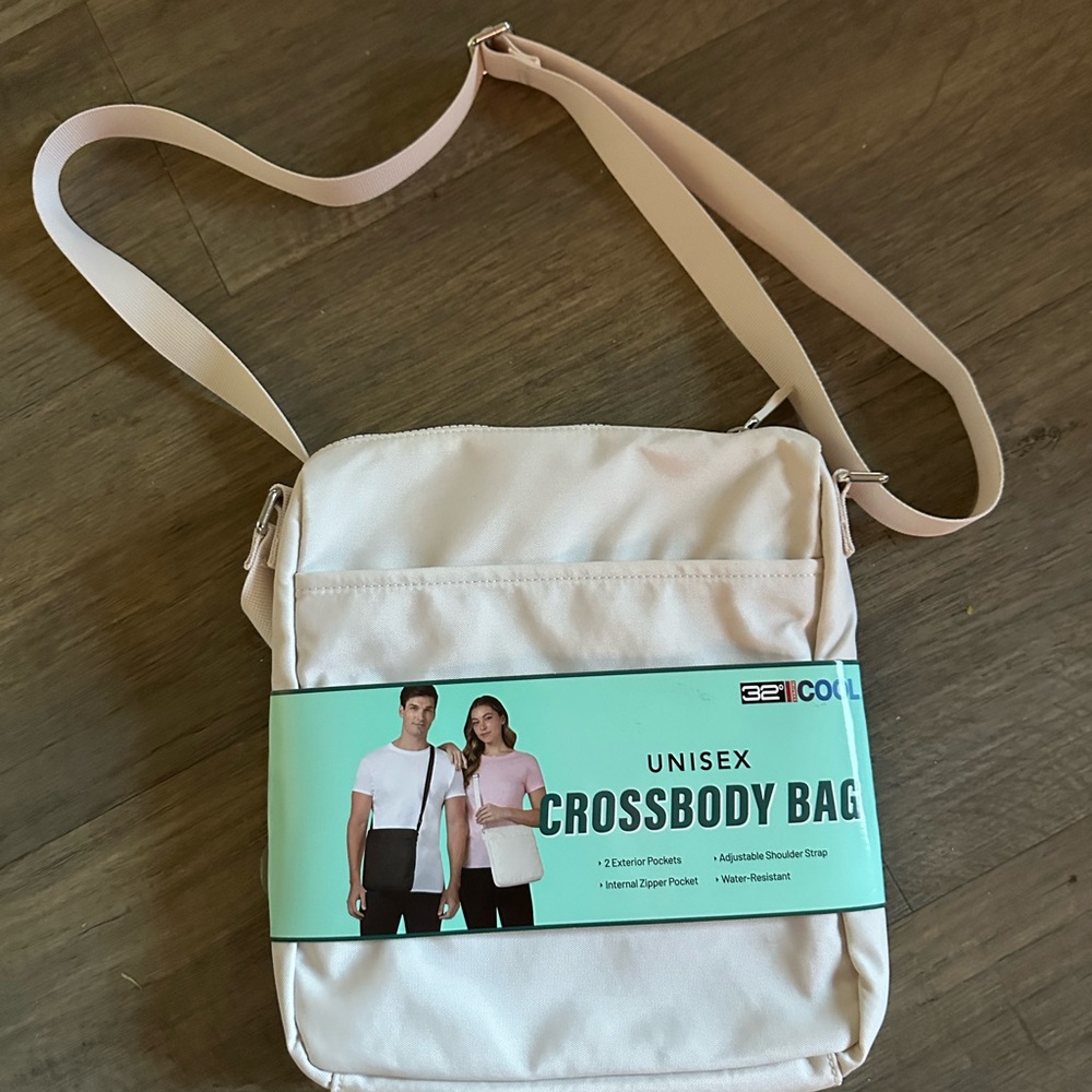 32 Degrees Cream Unisex Crossbody Bag